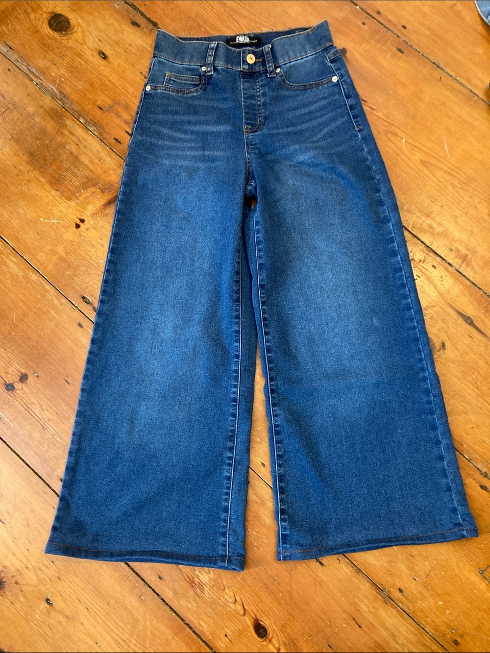 Rewash Dark Blue High-Rise Wide Leg Jeans  Size S